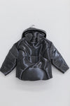 CHENPENG streamer short down jacket CP23AWJ057-A silver gray